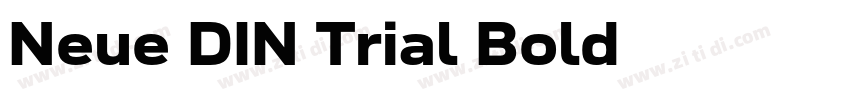 Neue DIN Trial Bold字体转换
